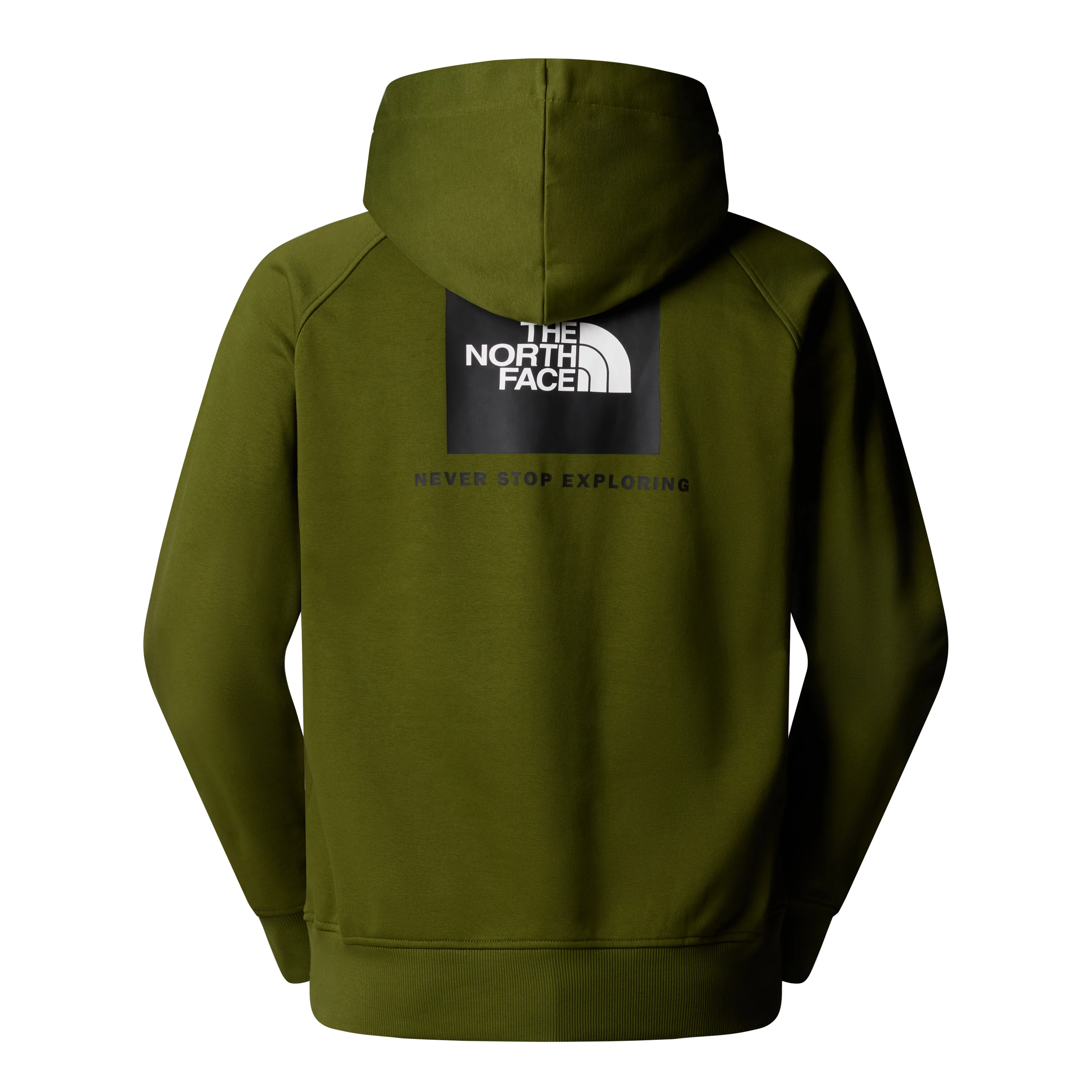 The North Face Felpa da uomo con cappuccio Raglan Box verde - Image 2