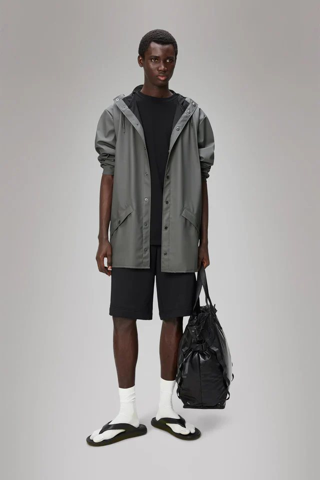Rains Giacca leggera antipioggia unisex W3 12010 grigia - Image 3