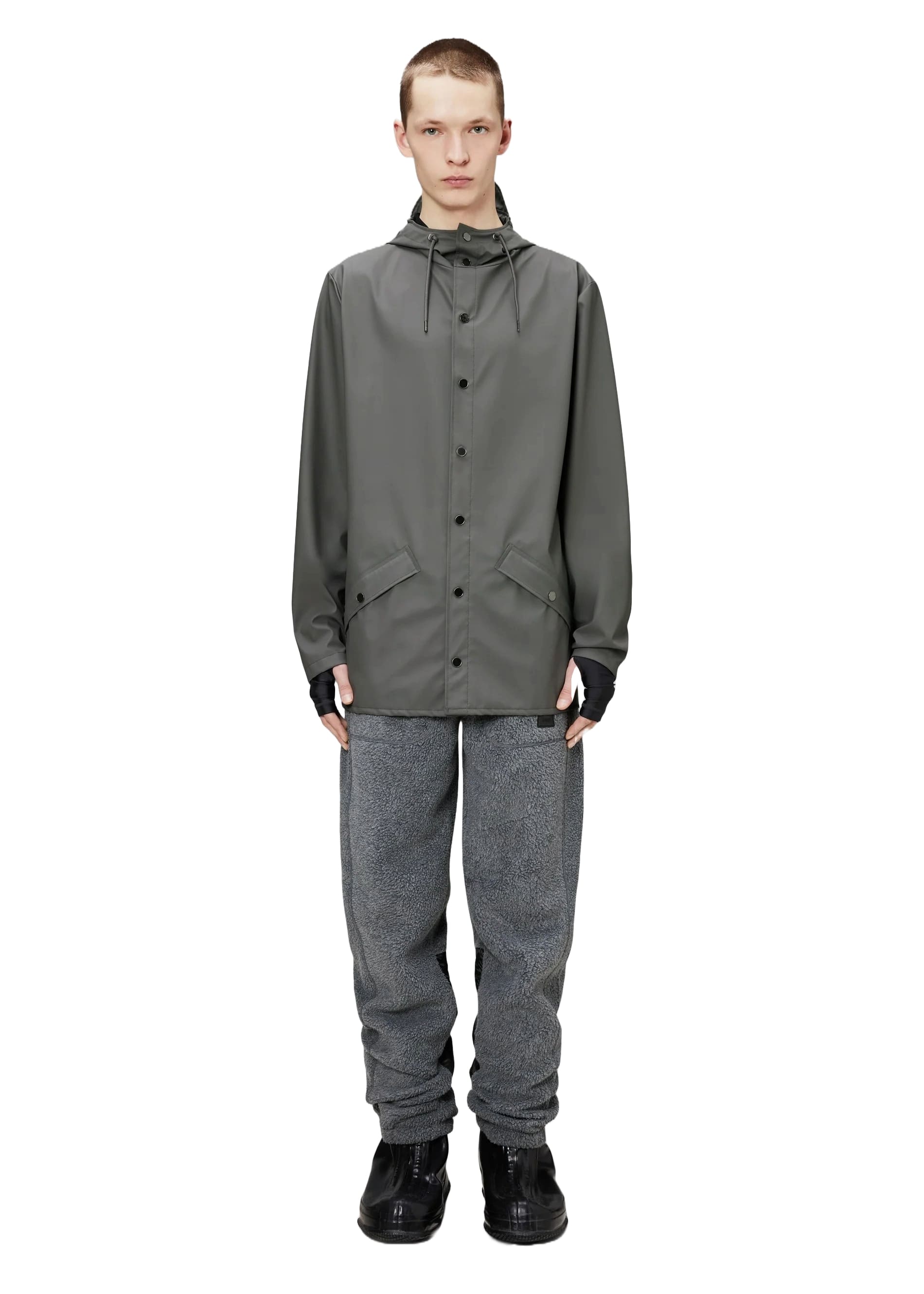 Rains Giacca leggera antipioggia unisex W3 12010 grigia - Image 5