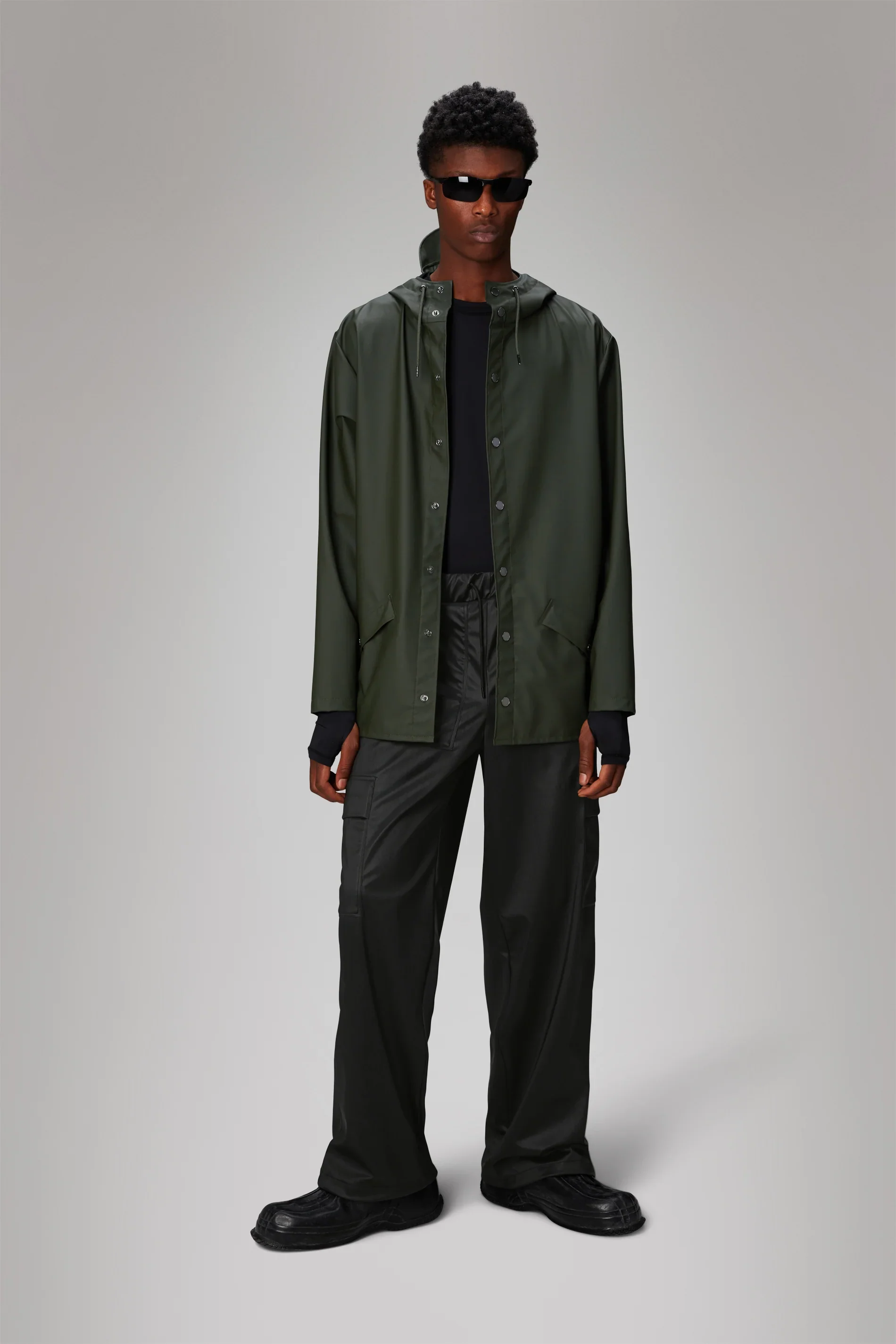 Rains Giacca leggera antipioggia unisex W3 12010 verde - Image 4