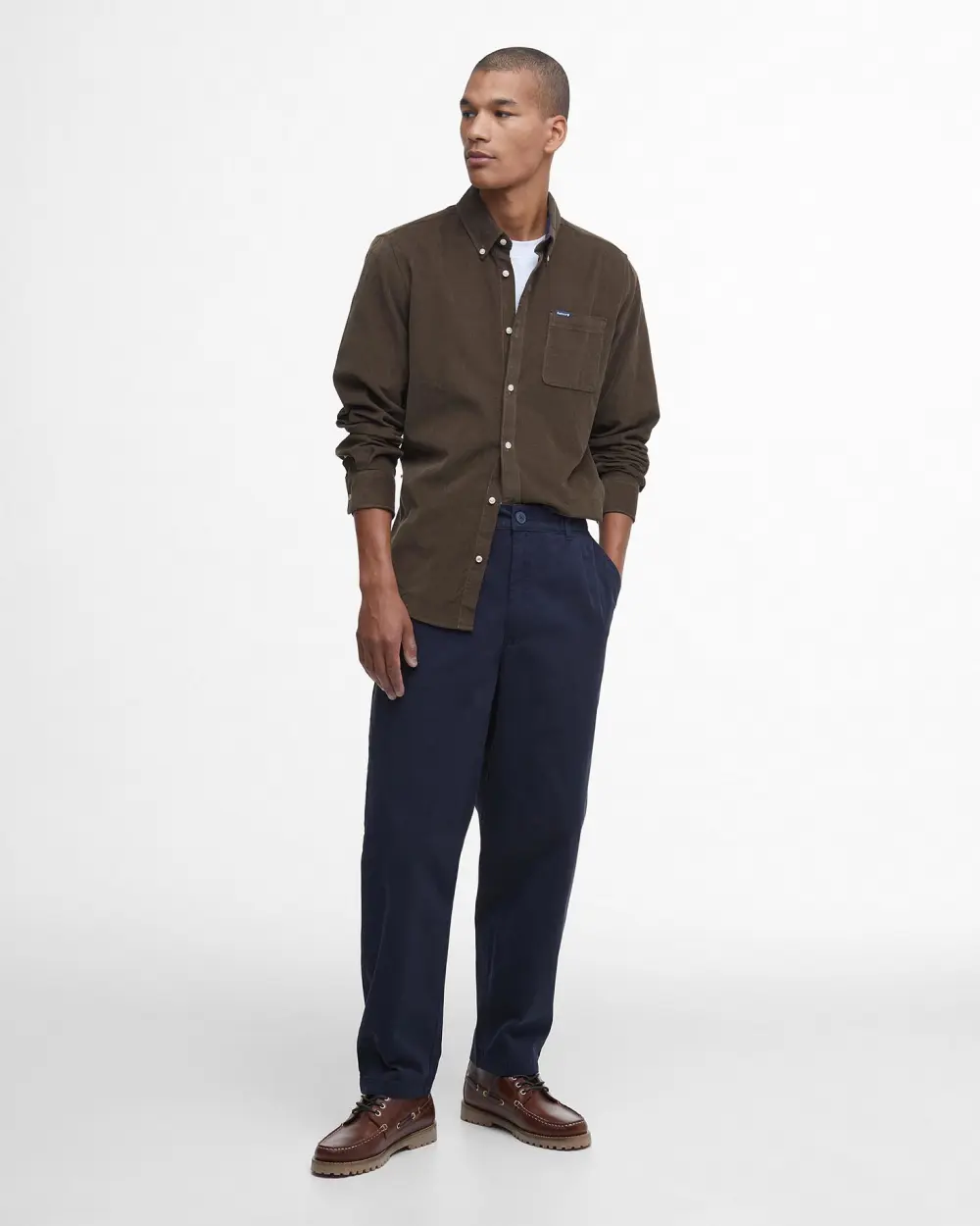 Barbour Camicia da uomo in velluto Ramsey marrone - Image 3