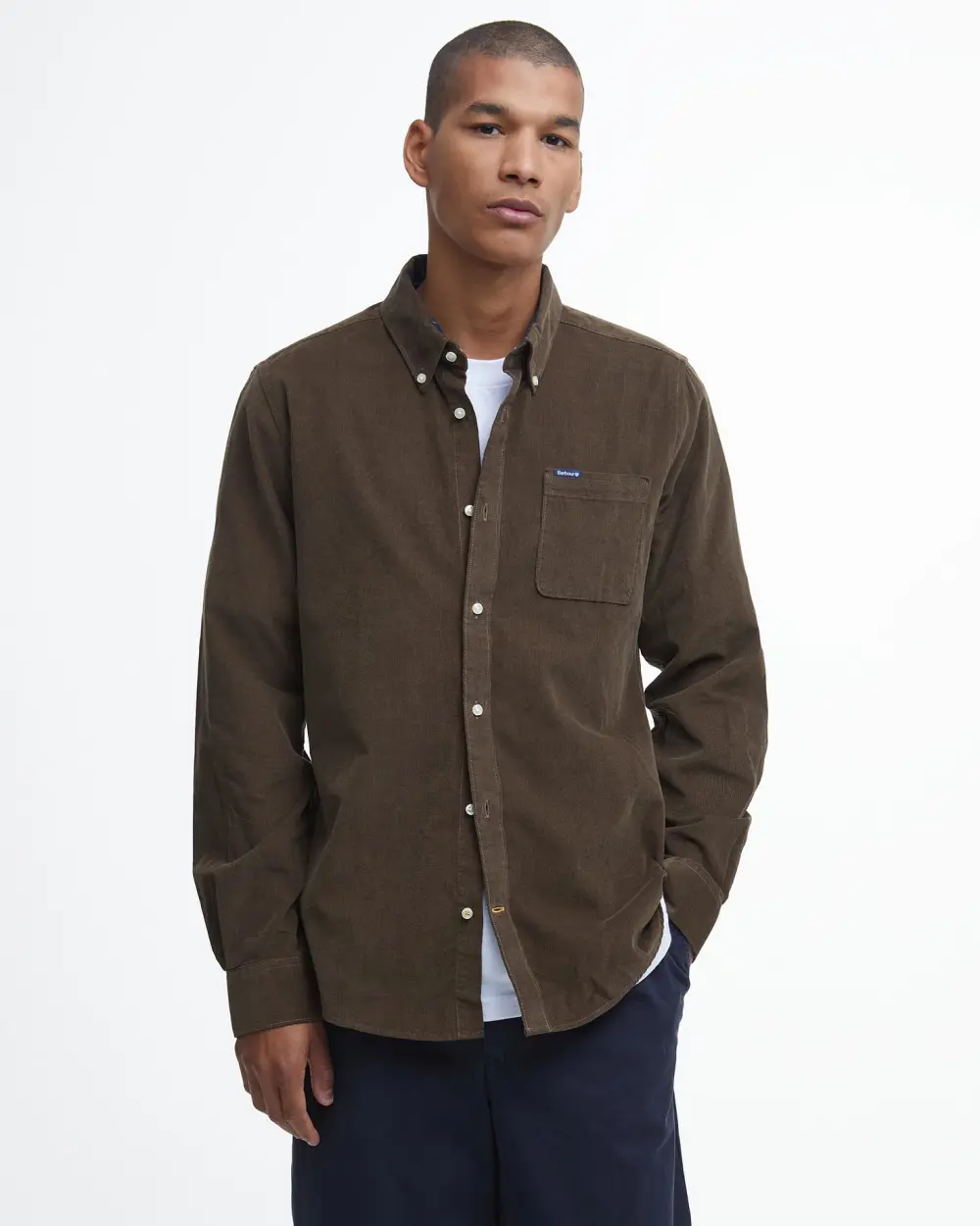 Barbour Camicia da uomo in velluto Ramsey marrone - Image 4