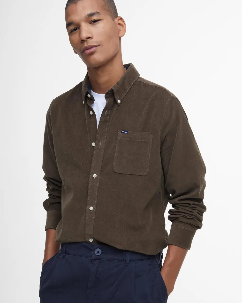Barbour Camicia da uomo in velluto Ramsey marrone - Image 5