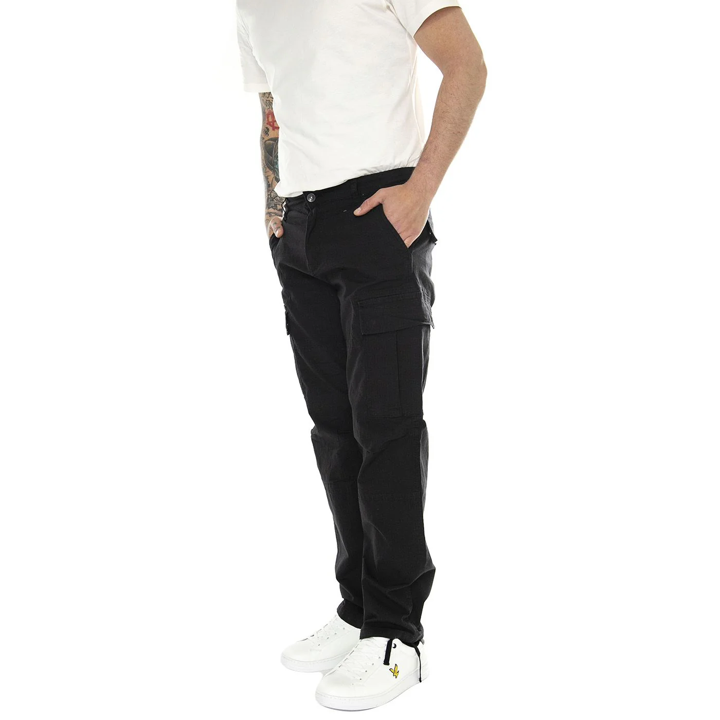 Only & Sons Pantalone da uomo con tasconi Ray nero - Image 3