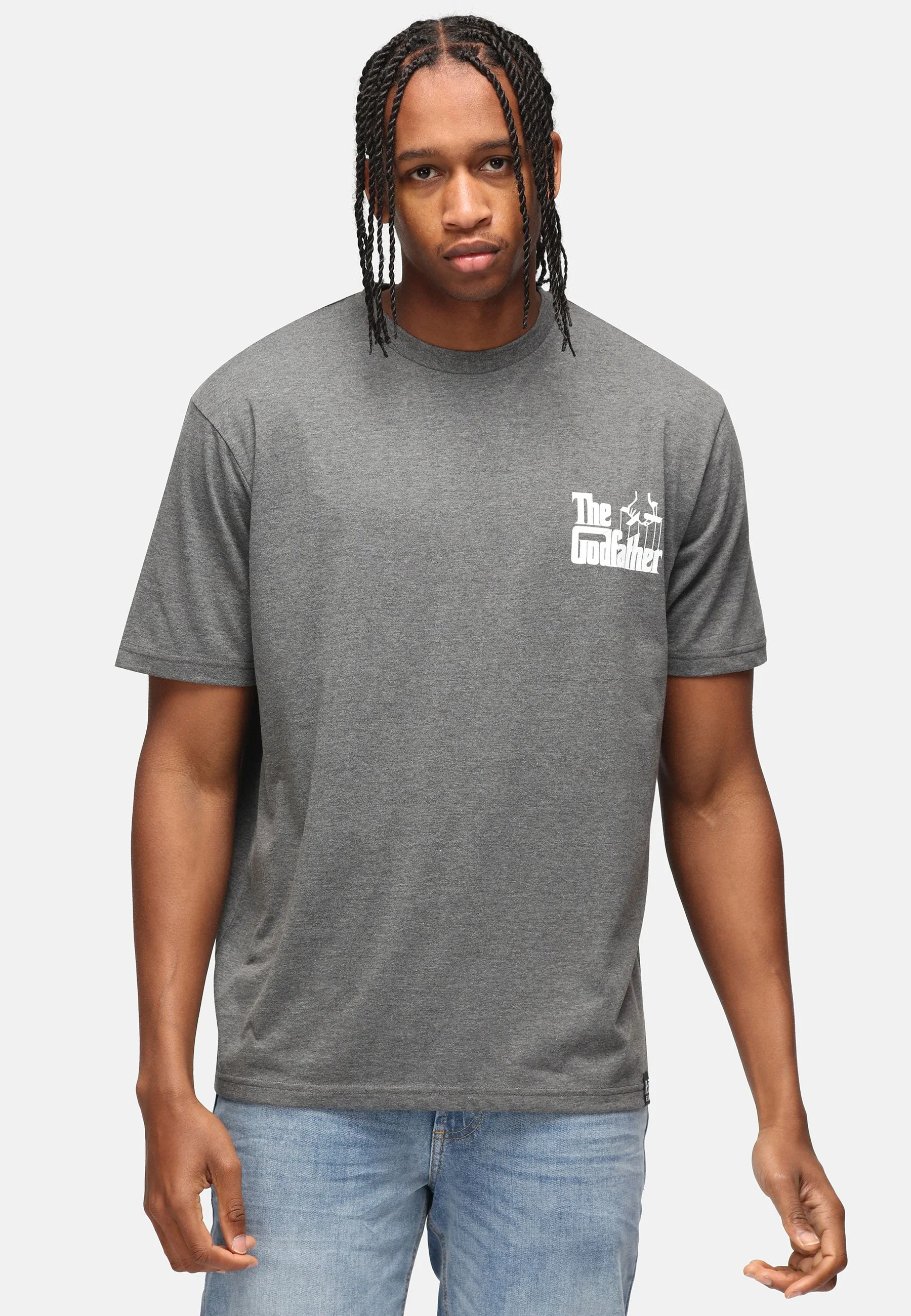 Recovered T-Shirt Uomo Godfather Grigia - Image 3