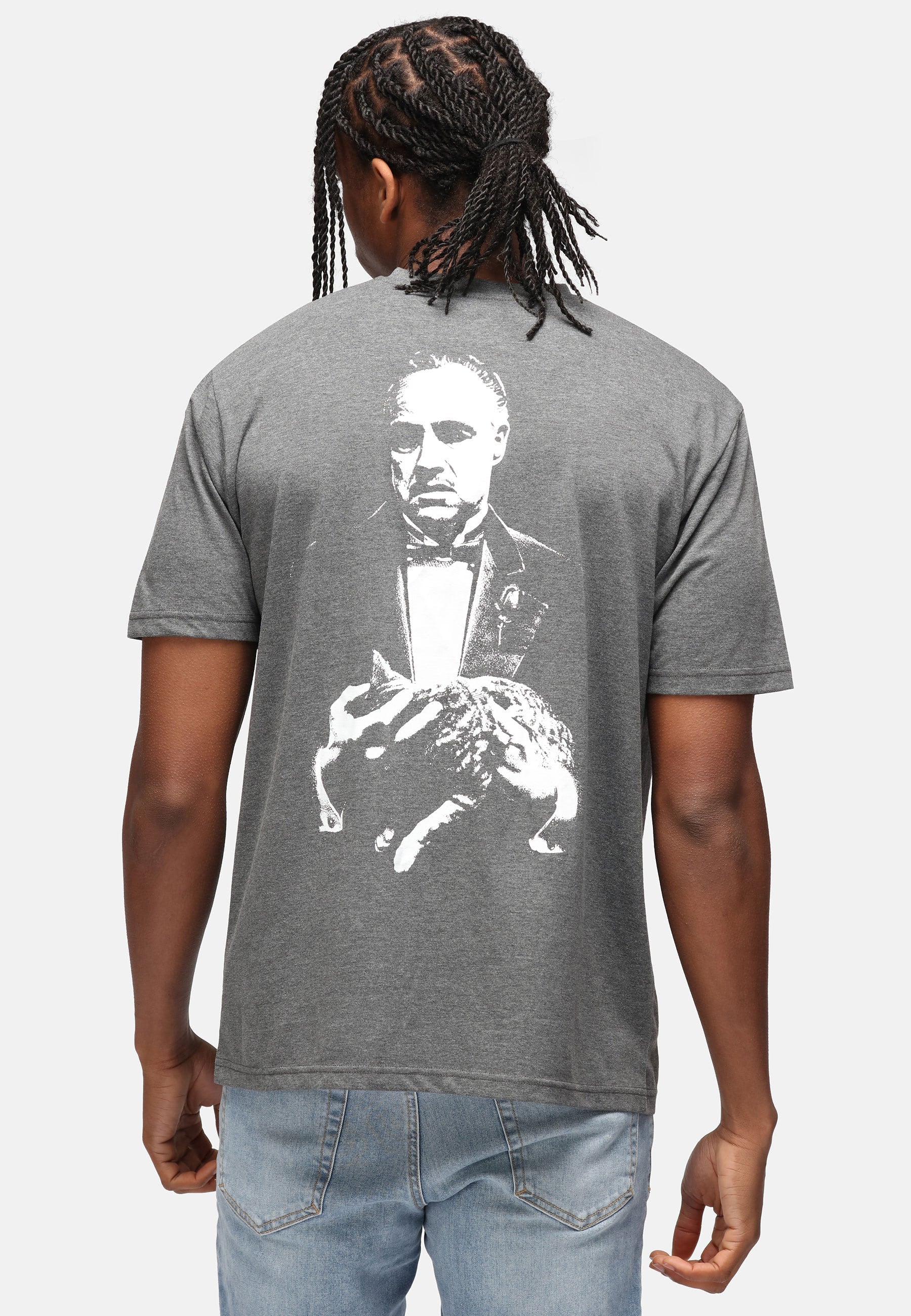 Recovered T-Shirt Uomo Godfather Grigia - Image 4