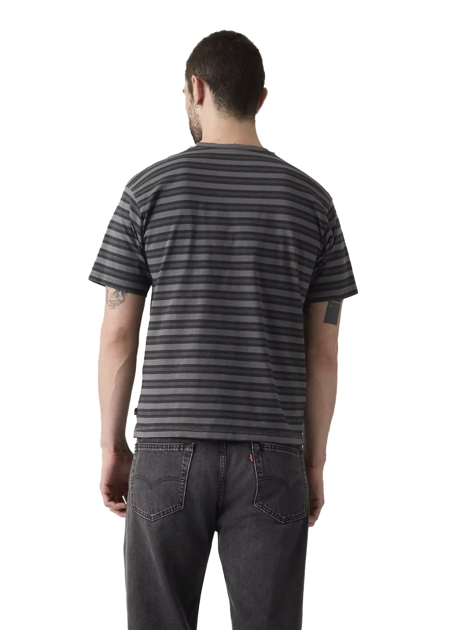 Levi's T-Shirt rigata manica corta da uomo Red Tab Vintage - Image 3