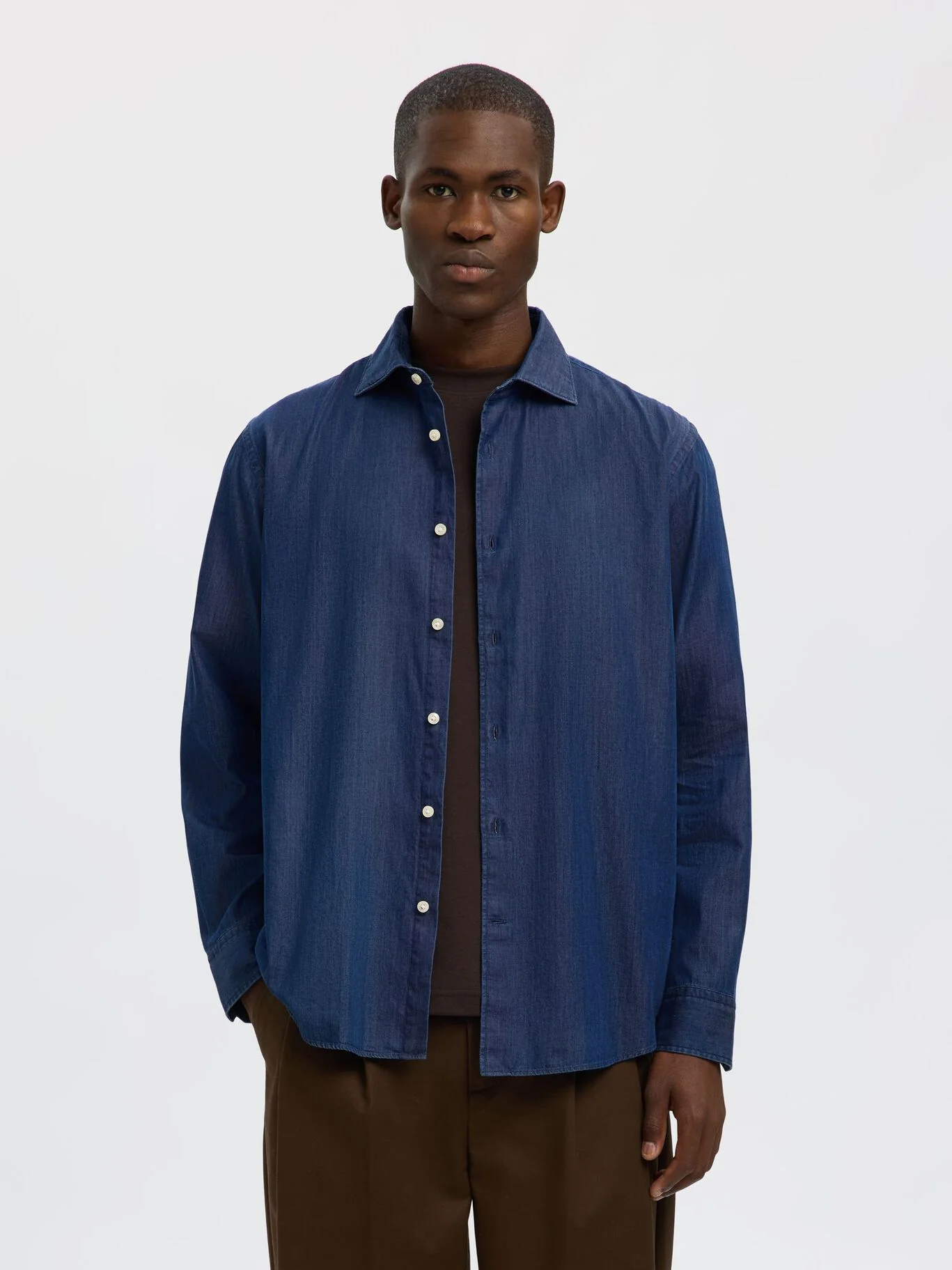 Selected Camicia di jeans da uomo Regleo - Image 3