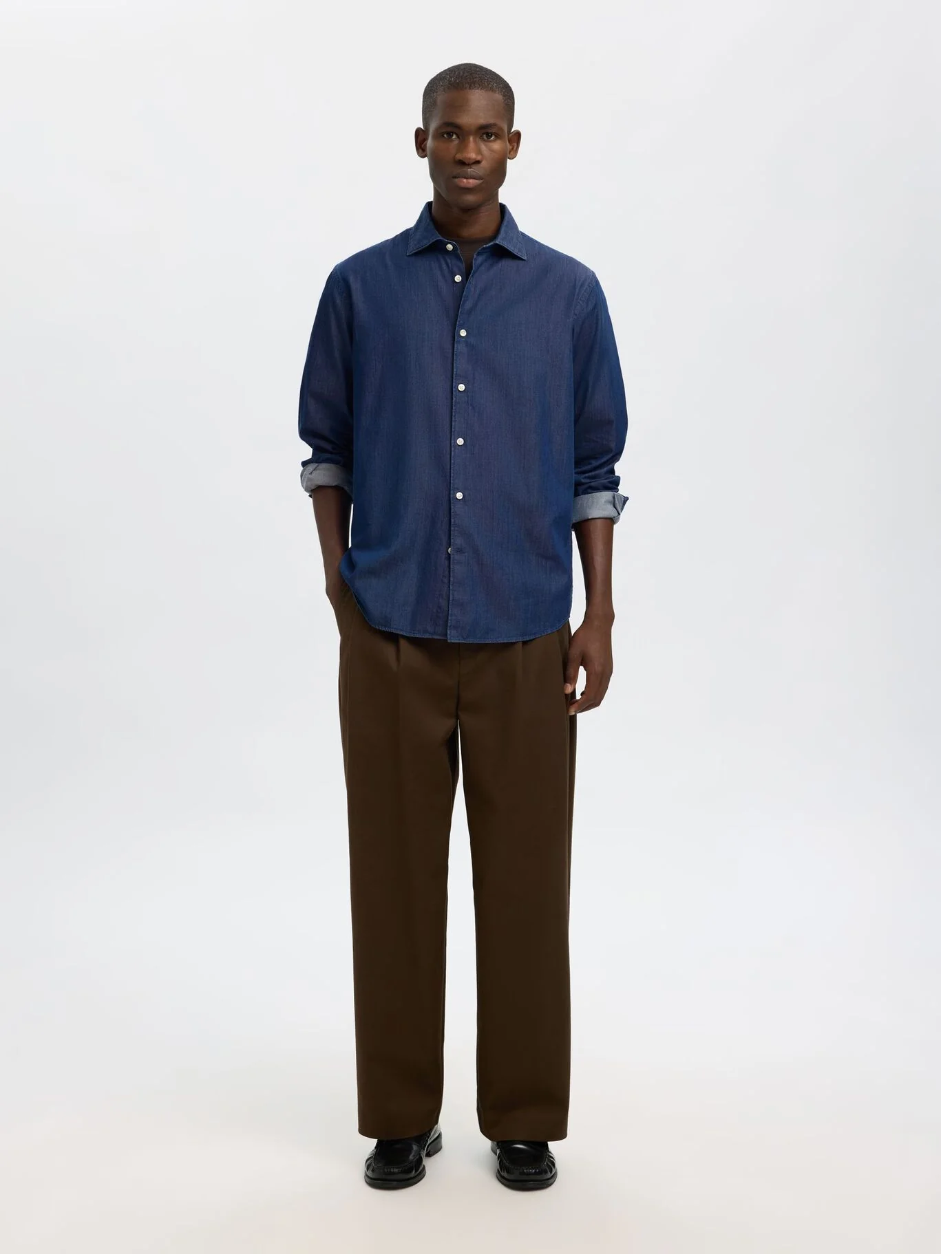 Selected Camicia di jeans da uomo Regleo - Image 5