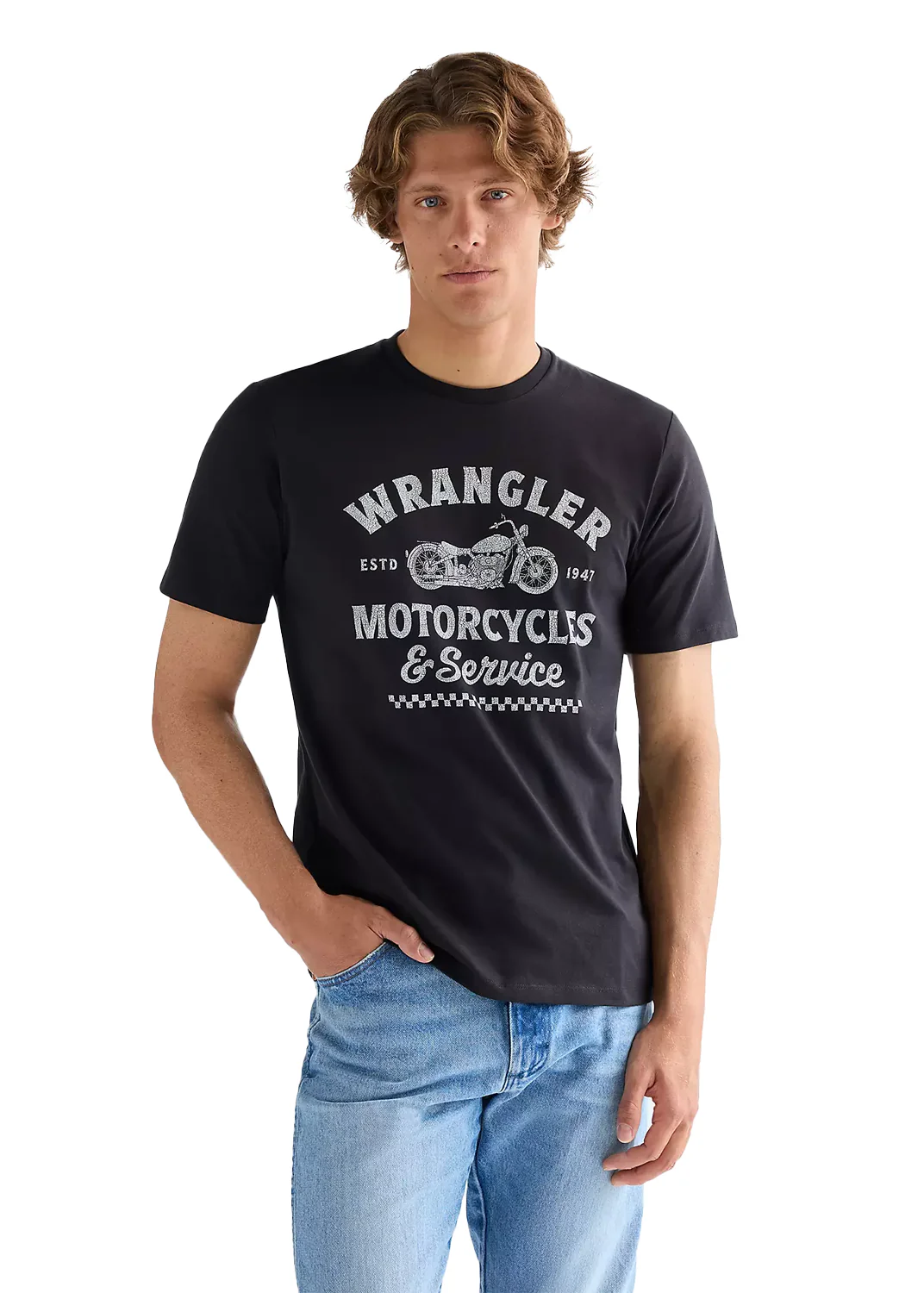 Wrangler T-Shirt da uomo manica corta Regular Americana