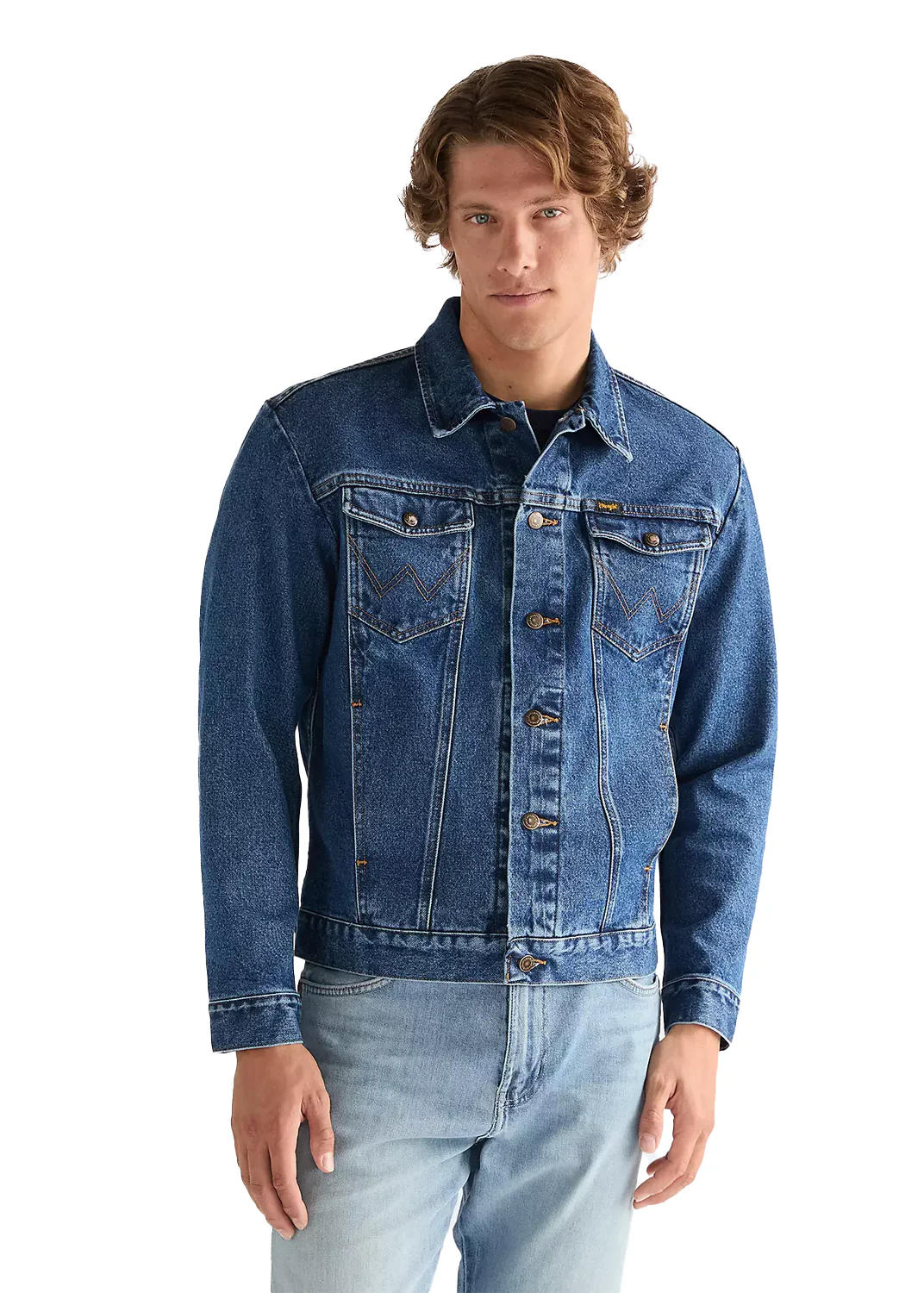 Wrangler Giacca di jeans da uomo Regular Cowboy Cut