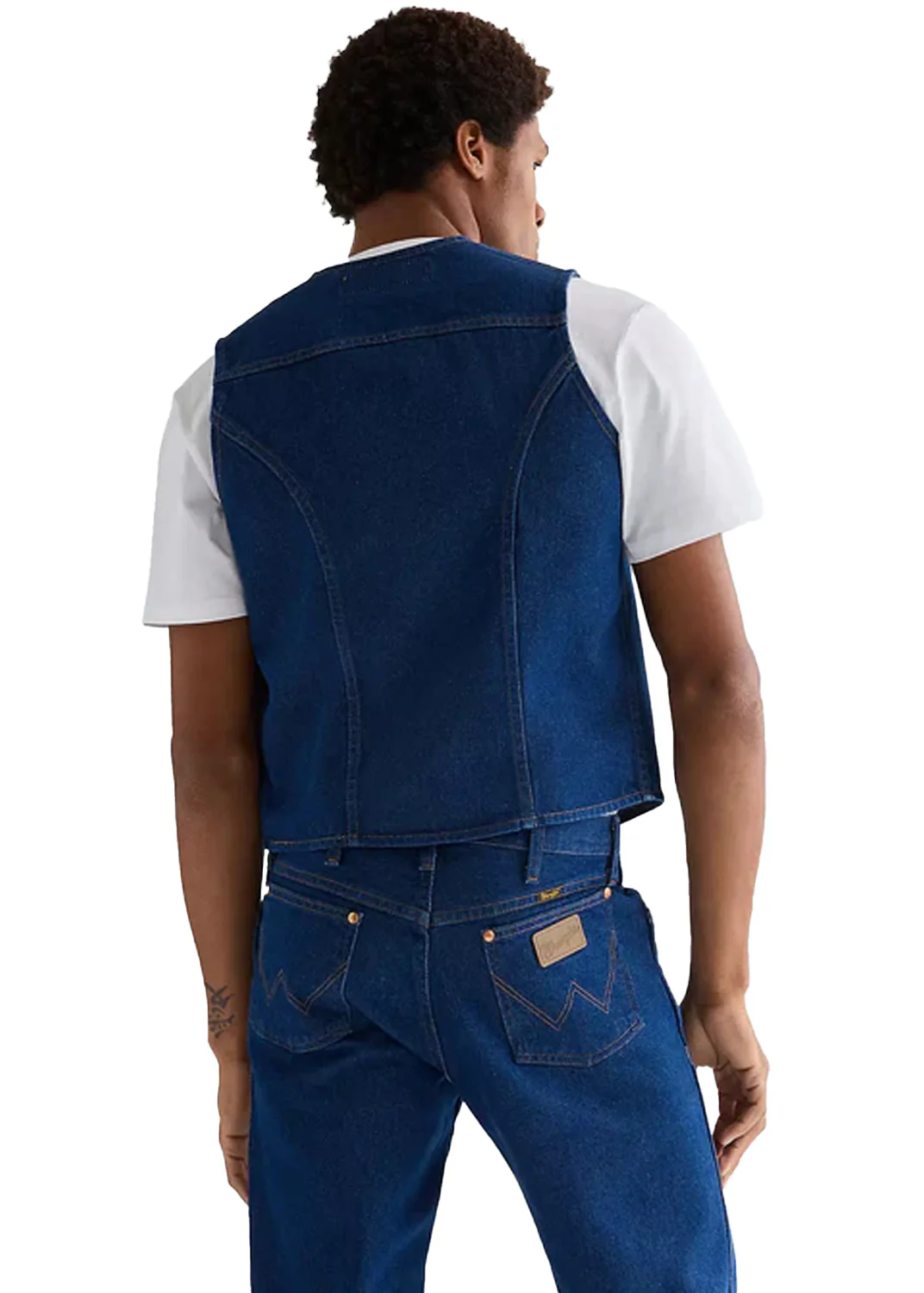 Wrangler Giacca smanicata in jeans da uomo Cowboy Cut Vest - Image 2