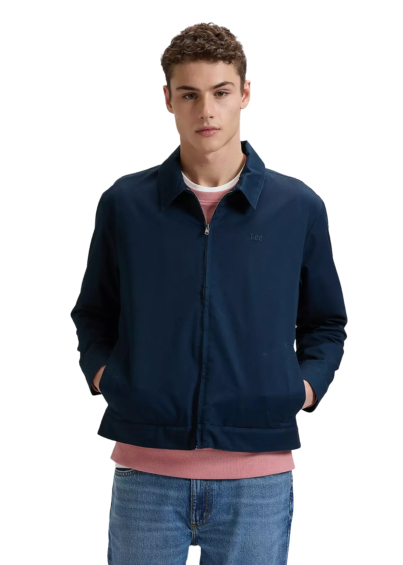 Lee Giacca leggera da uomo Regular Harrington Signature blu