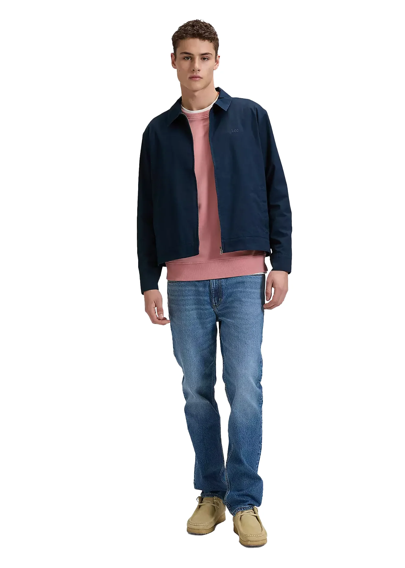Lee Giacca leggera da uomo Regular Harrington Signature blu - Image 3