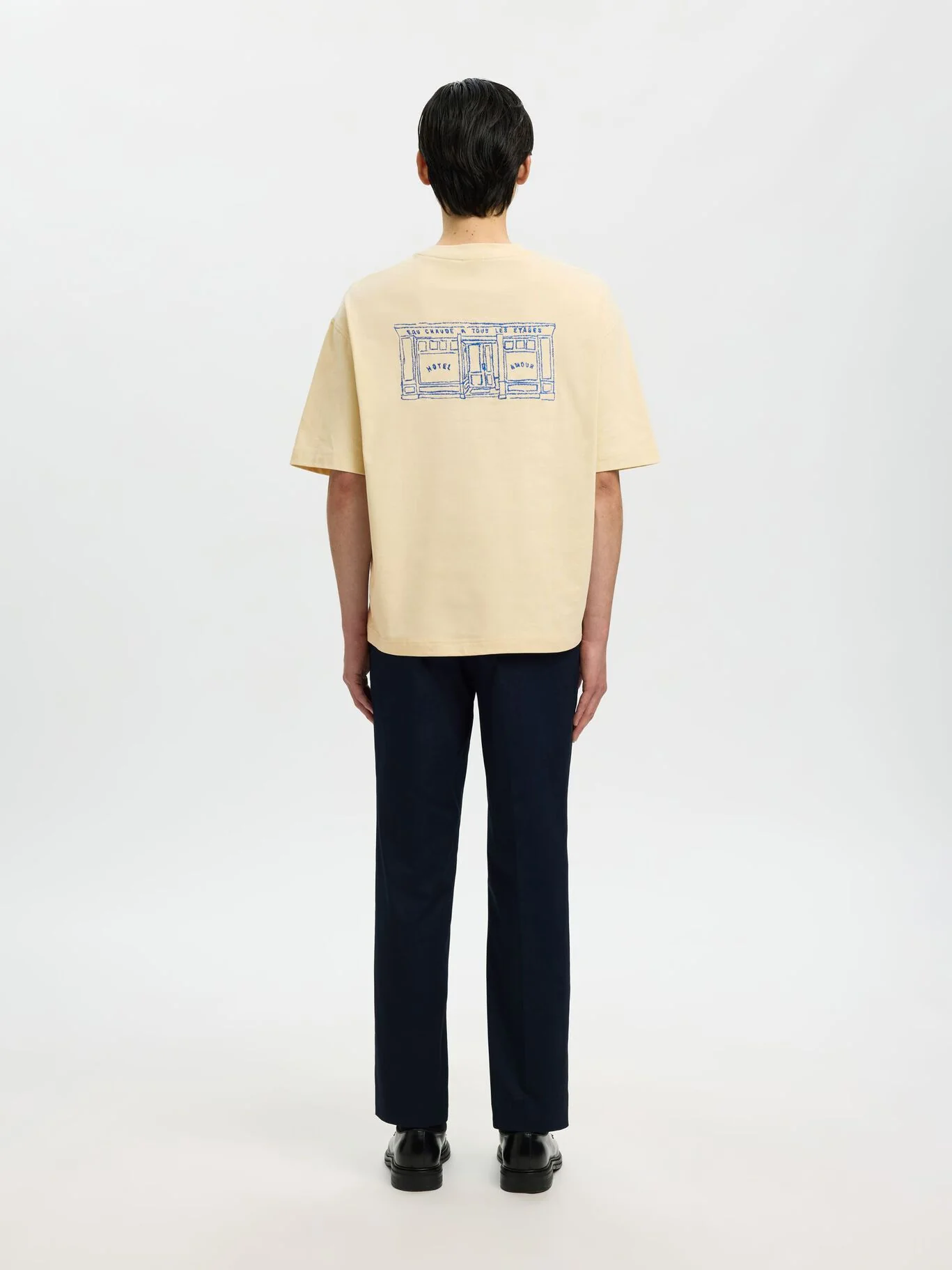 Selected T-Shirt da uomo manica corta Relax Brock - Image 3