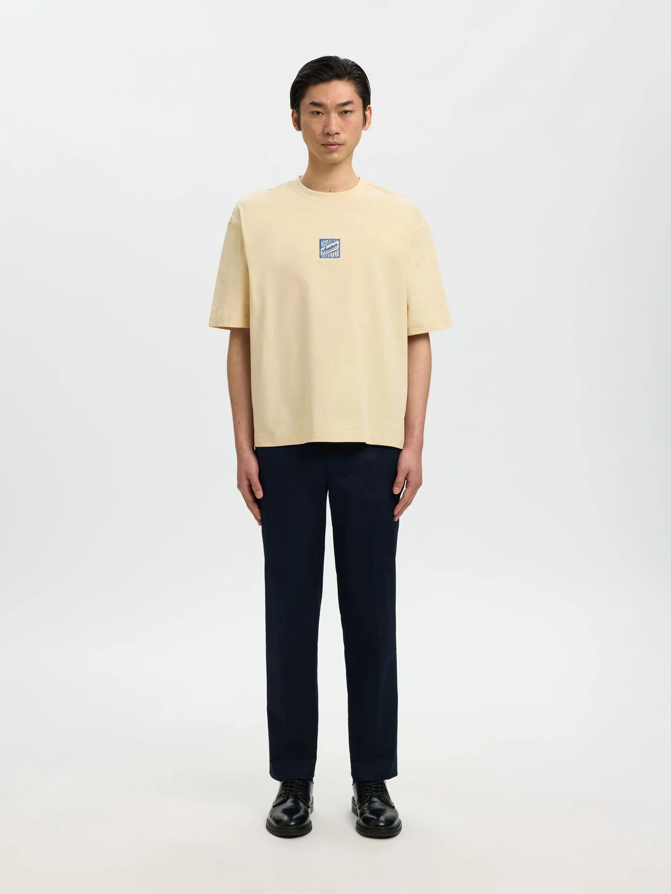 Selected T-Shirt da uomo manica corta Relax Brock - Image 4