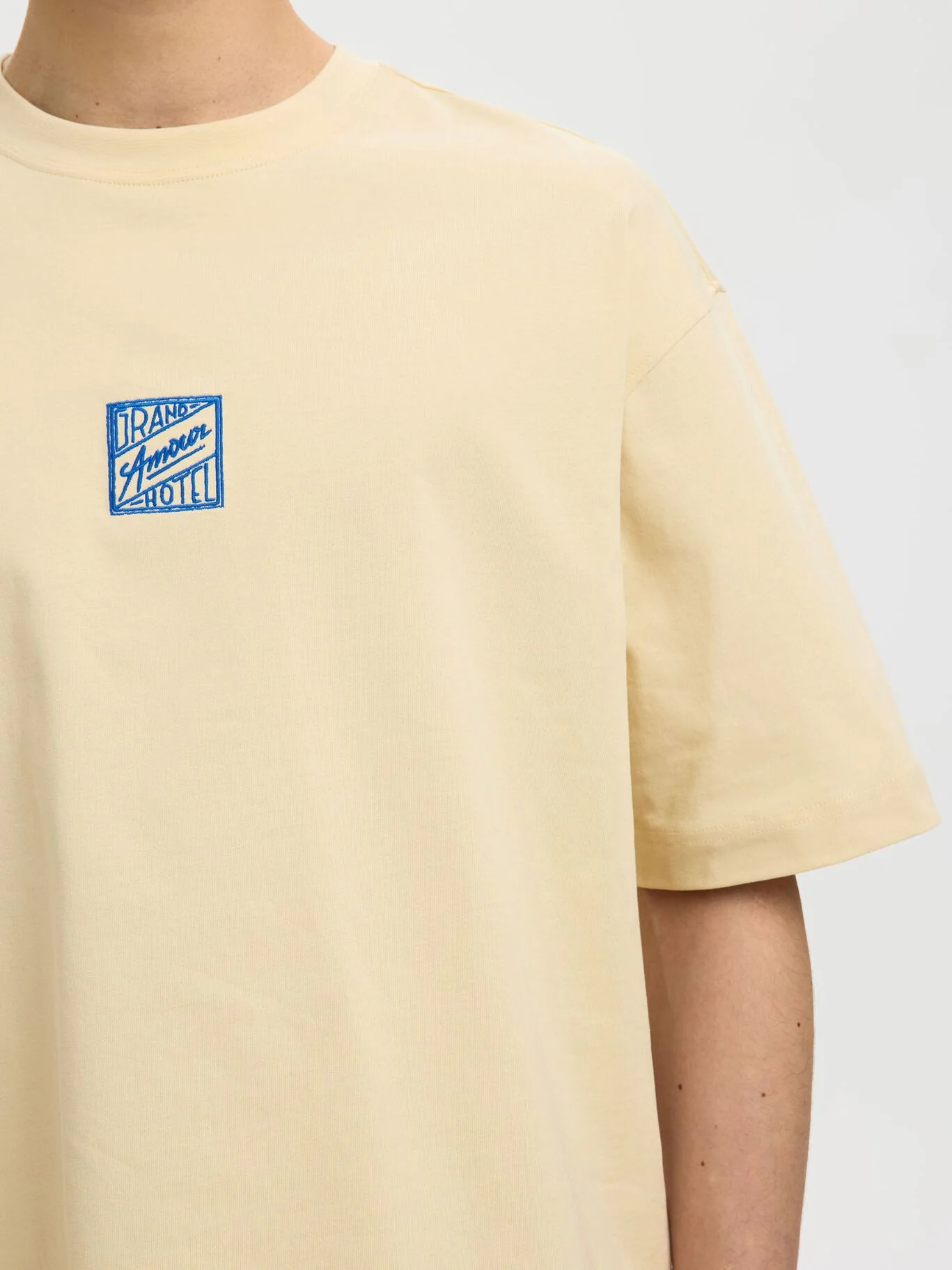 Selected T-Shirt da uomo manica corta Relax Brock - Image 5