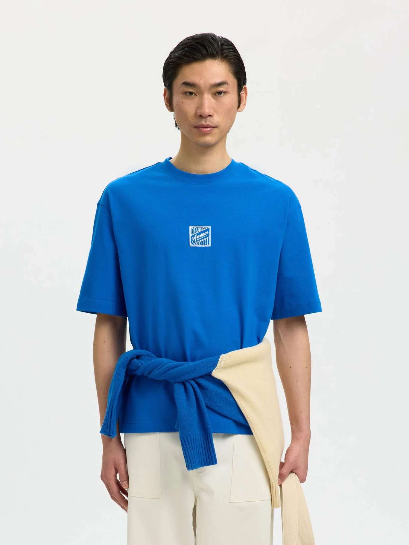 Selected T-Shirt da uomo manica corta Relax Brock - Image 2