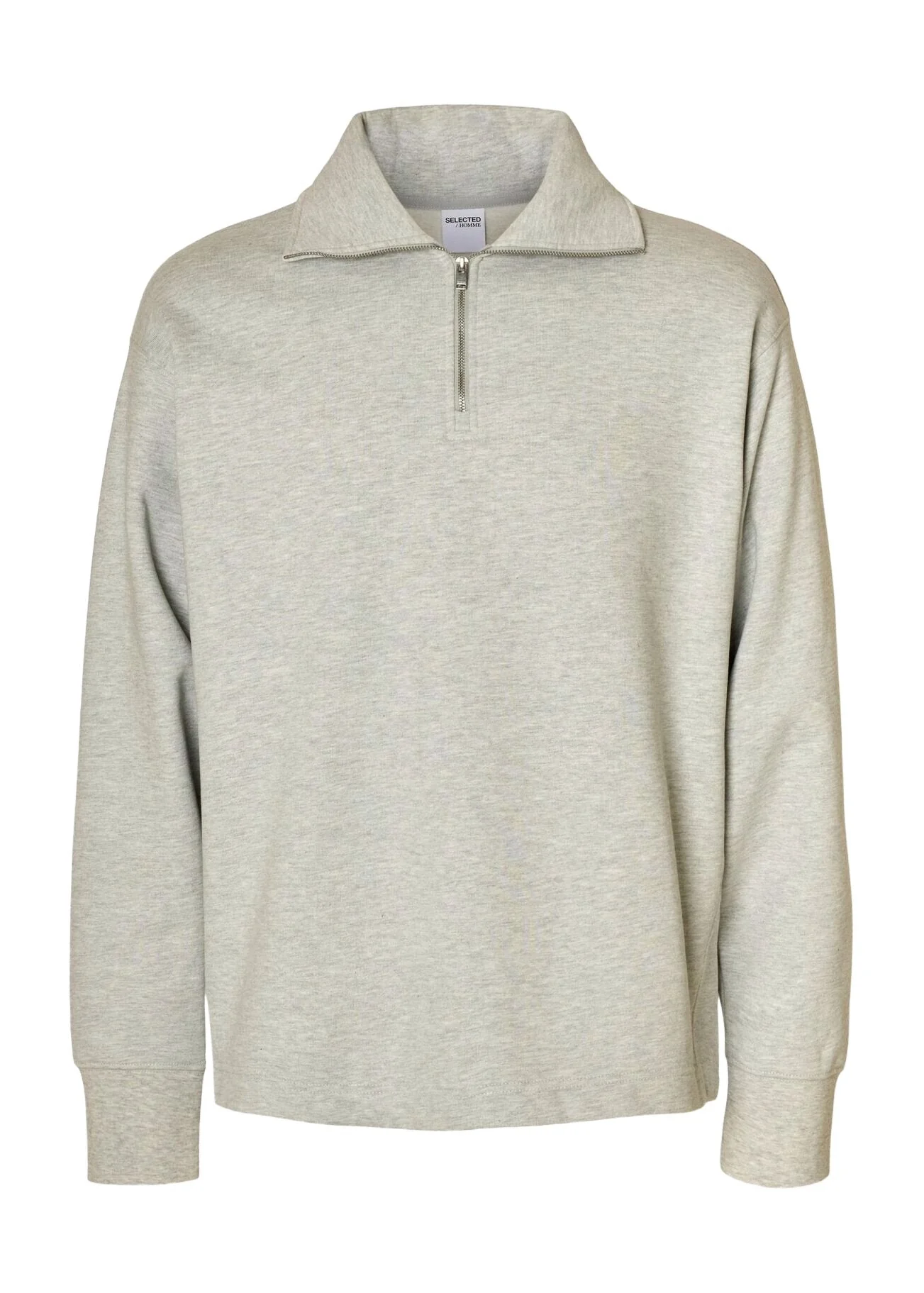 Selected Felpa da uomo con mezza zip Relax Ron