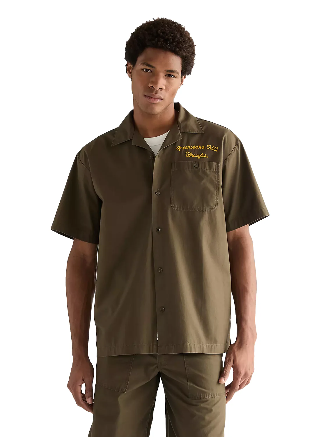 Wrangler Camicia da uomo manica corta Relaxed Utility