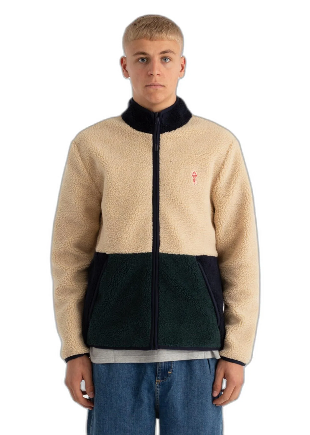 Revolution Giacca in pile da uomo Blocked - Image 2