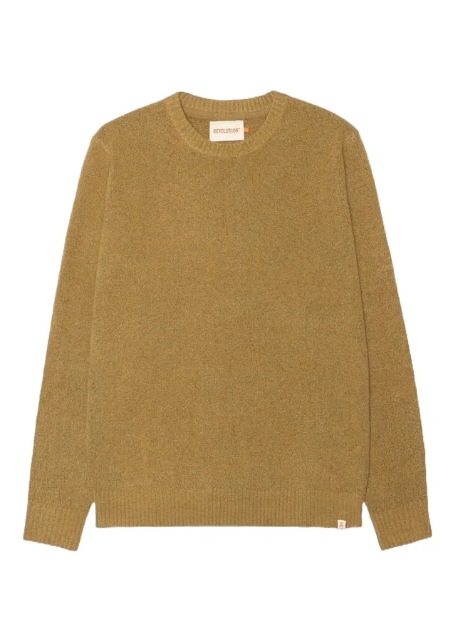 Revolution Maglia da uomo in lana 6537 Beige scuro