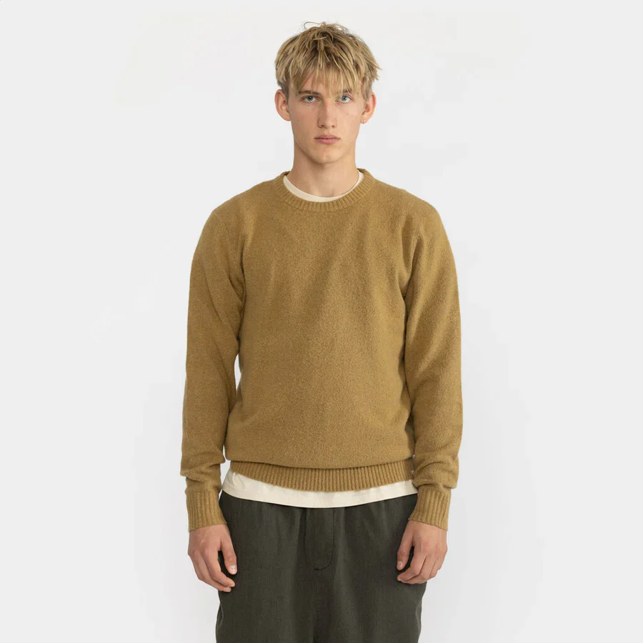 Revolution Maglia da uomo in lana 6537 Beige scuro - Image 2