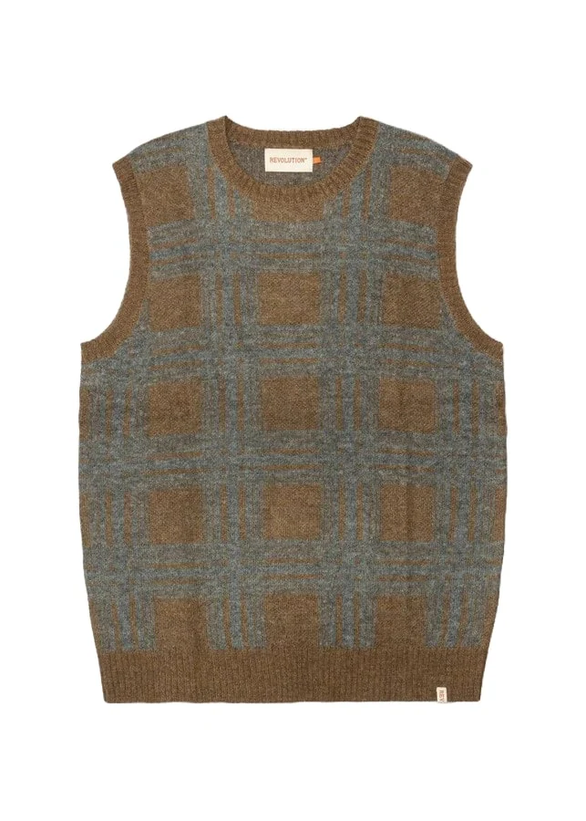 Revolution Gilet di lana da uomo Loose Vest