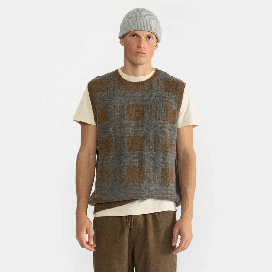 Revolution Gilet di lana da uomo Loose Vest - Image 2