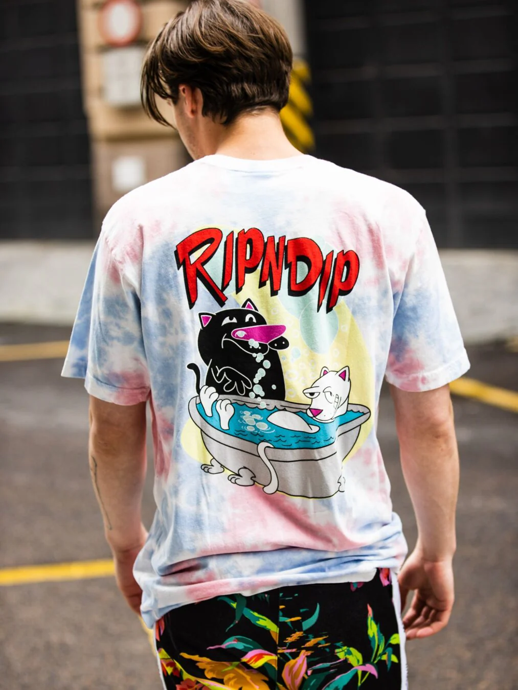 Ripndip T-Shirt uomo Bath Time Multicolore - Image 4