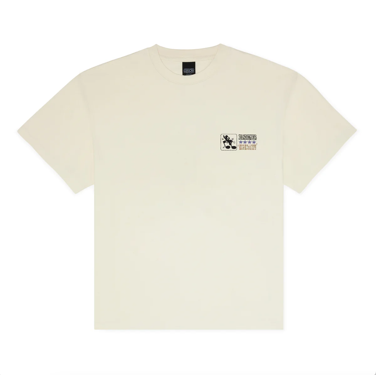Pas De Mer T-Shirt da uomo manica corta Rodeo panna - Image 2