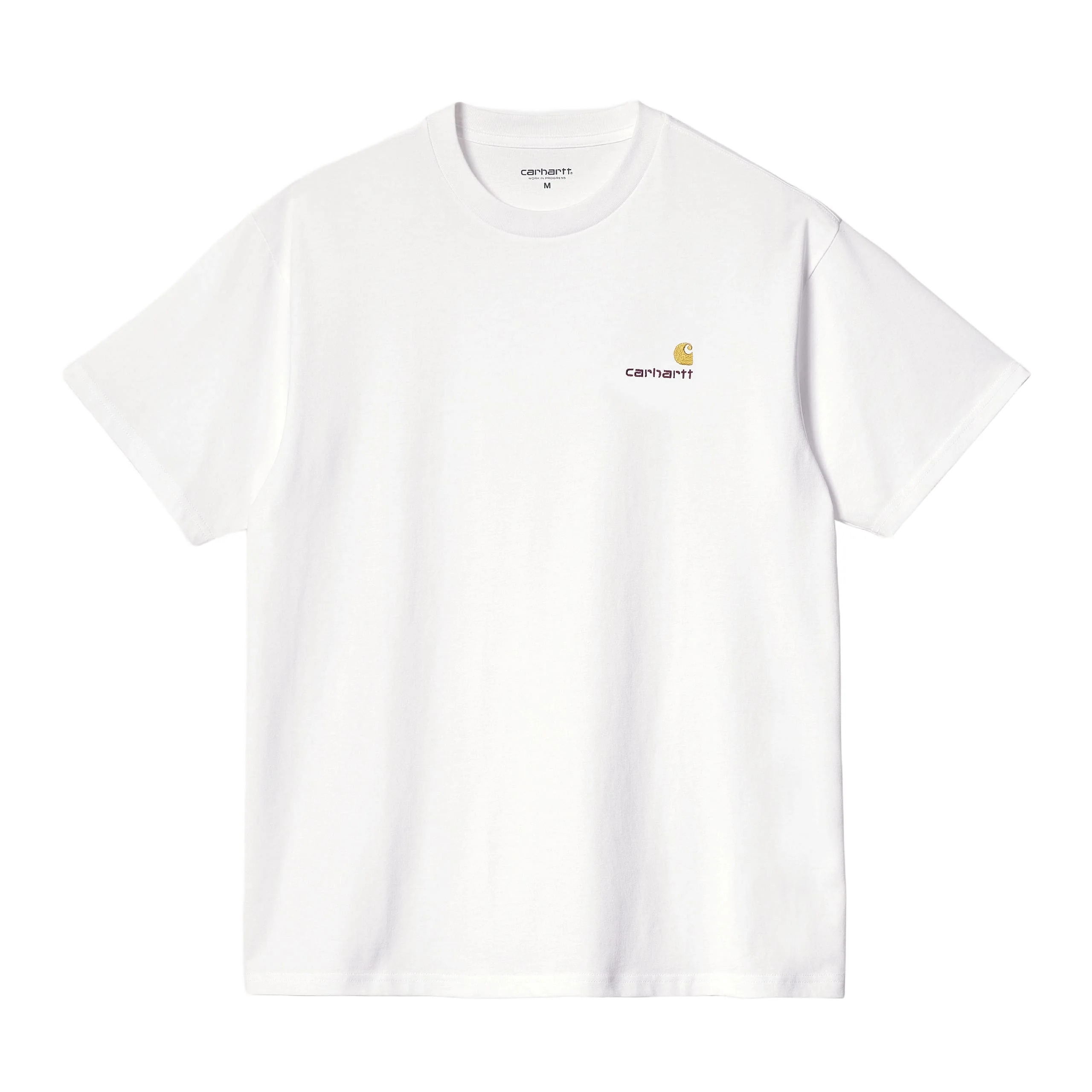 Carhartt Wip T-Shirt da uomo manica corta American Script bianca