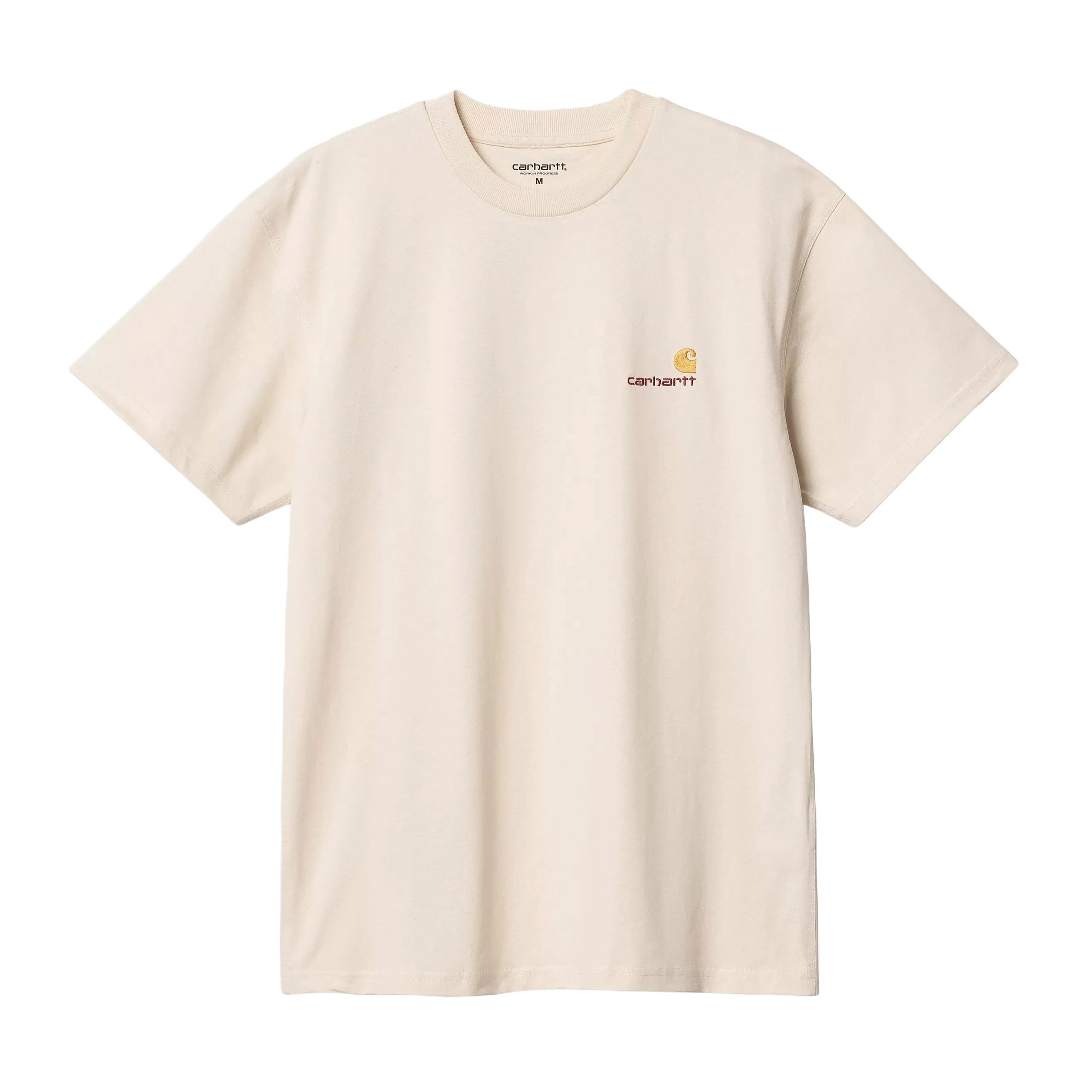 Carhartt Wip T-Shirt da uomo manica corta American Script beige