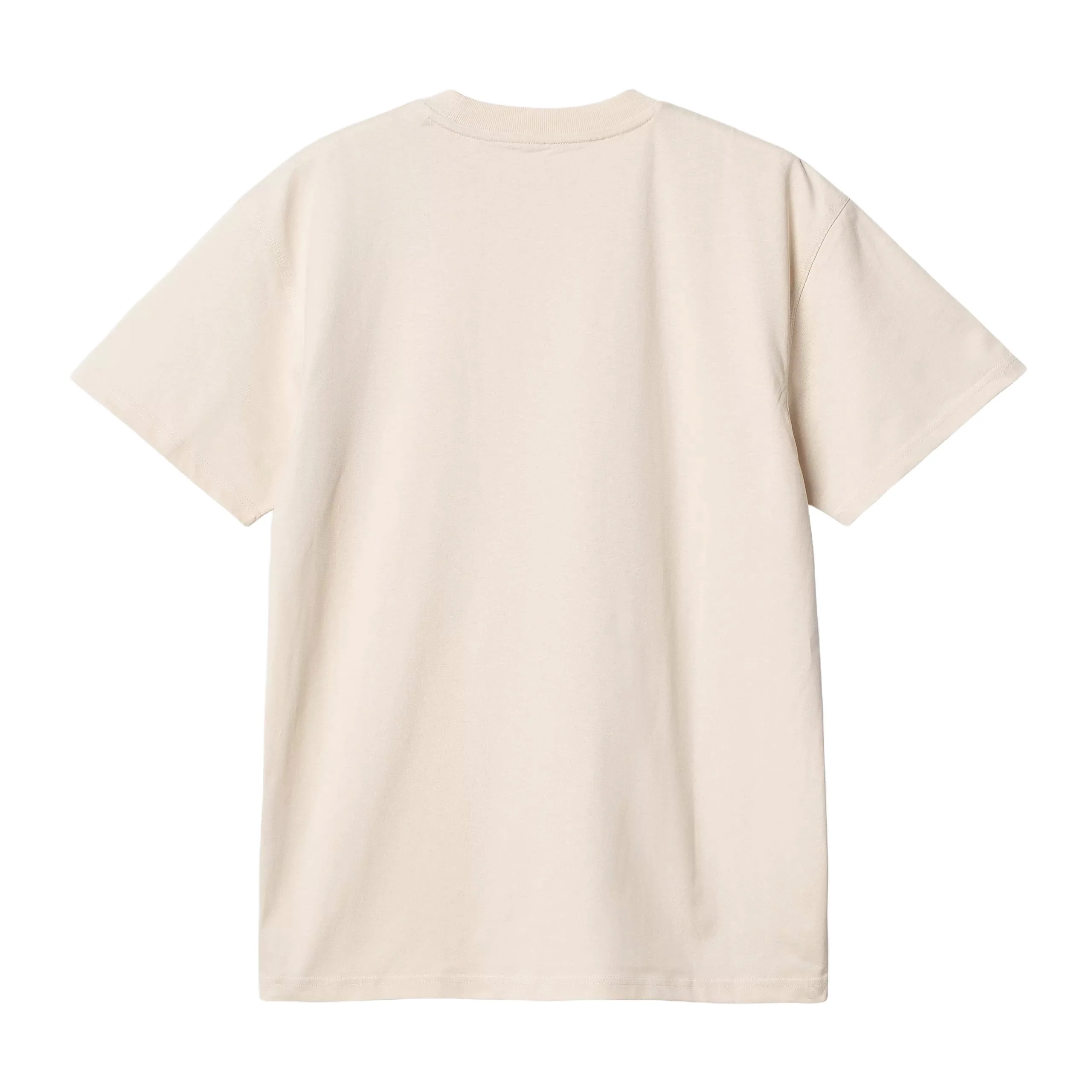 Carhartt Wip T-Shirt da uomo manica corta American Script beige - Image 2