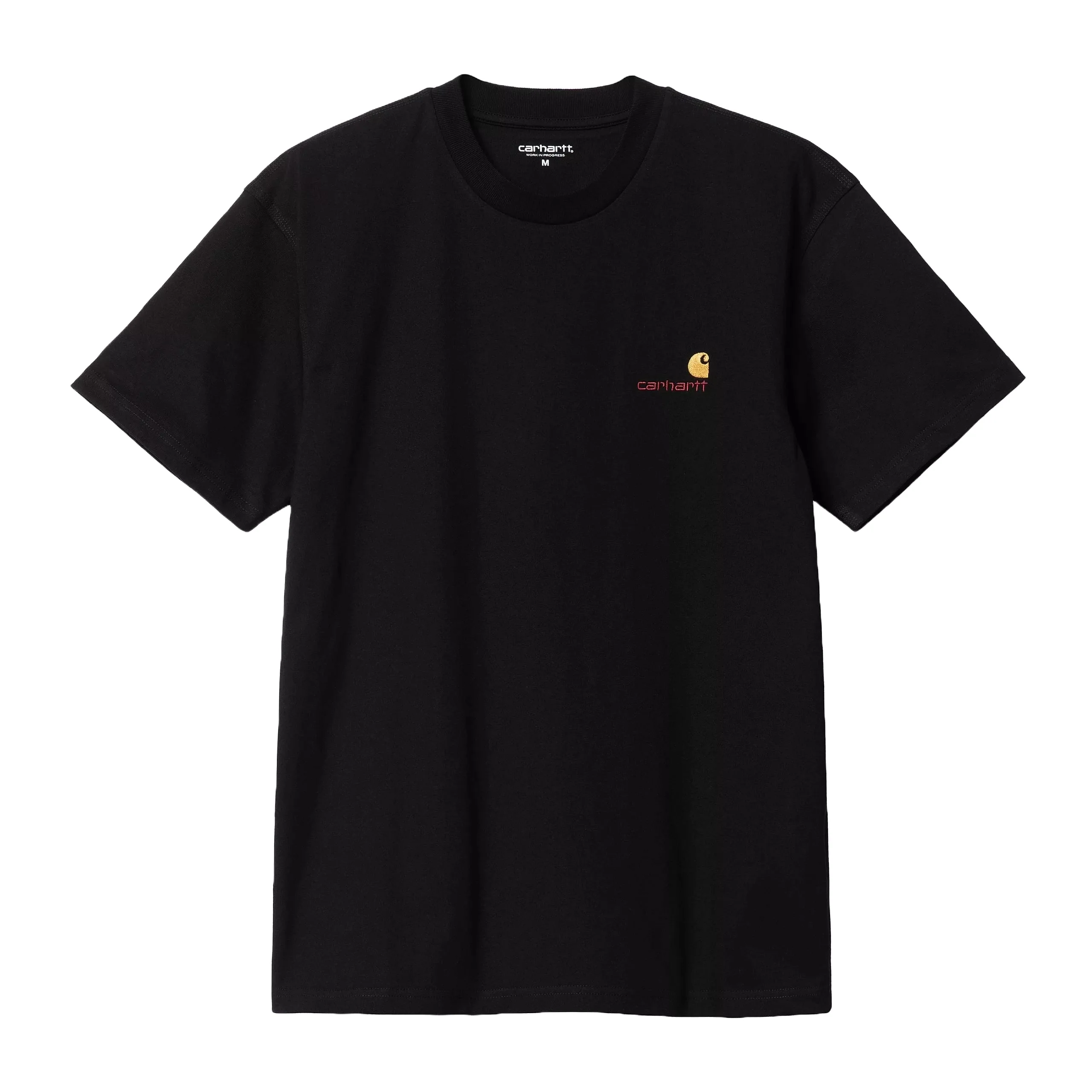 Carhartt Wip T-Shirtr da uomo manica corta American Script nera