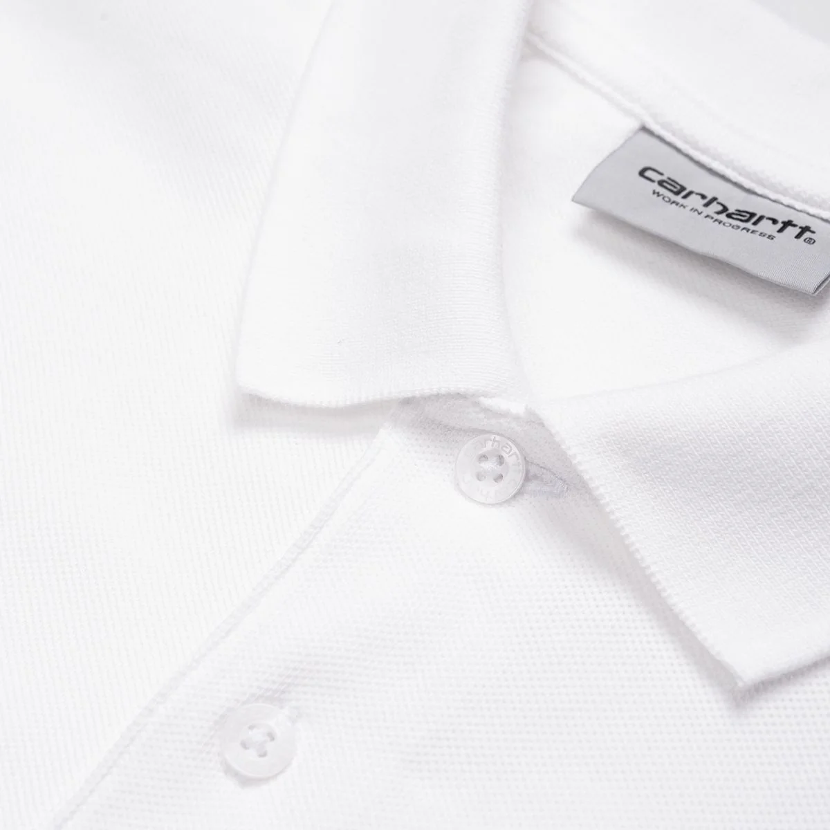 Carhartt Wip Polo da uomo manica corta Chase bianca - Image 2