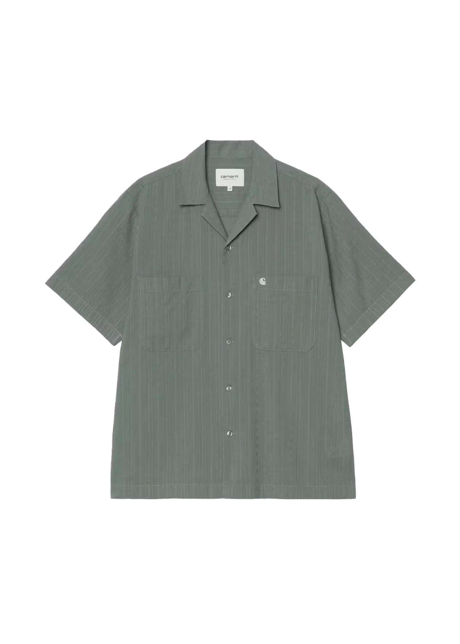 Carhartt Wip Camicia da uomo manica corta Gareth verde