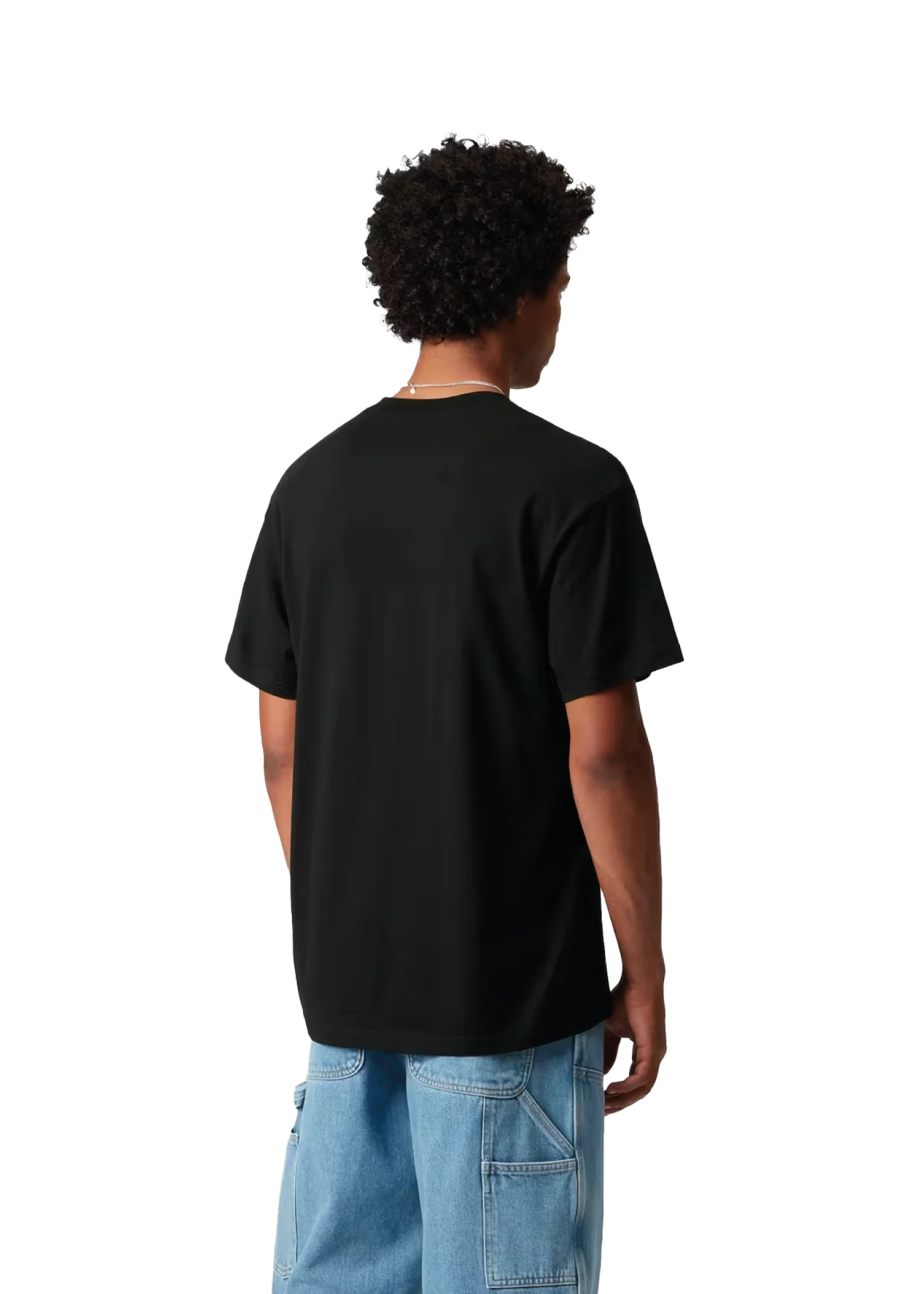 Carhartt Wip T-Shirt da uomo con taschino manica corta Pocket Heart nera - Image 3