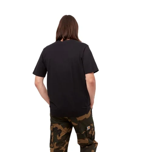 Carhartt Wip T-Shirt da uomo con taschino Pocket nera - Image 4