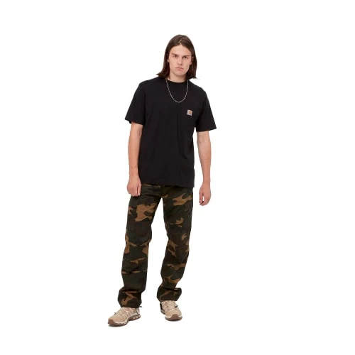 Carhartt Wip T-Shirt da uomo con taschino Pocket nera - Image 5