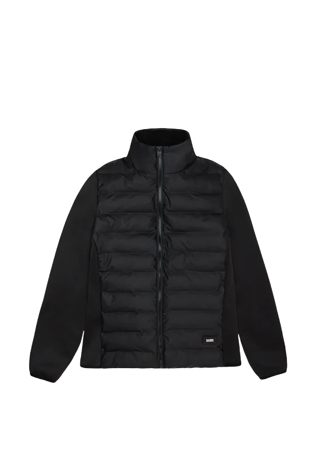 Rains Giacca da donna Safi Fleece Hybrid nera