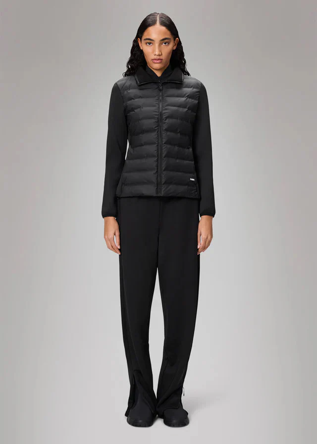 Rains Giacca da donna Safi Fleece Hybrid nera - Image 2