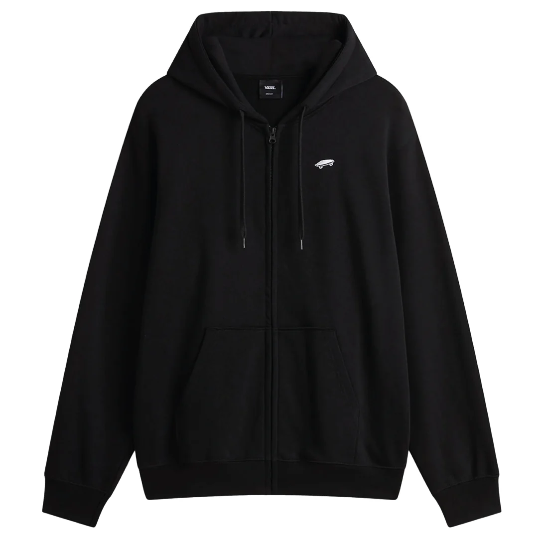 Vans Felpa da uomo con zip e cappuccio Salton nera