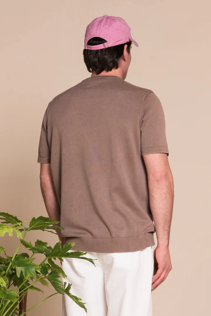 Impure Maglioncino da uomo manica corta Samuel marroncino - Image 4