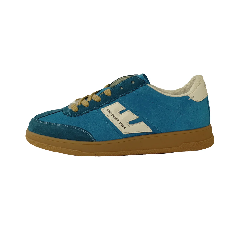 East Pacific Trade Sneaker unisex in camoscio Santos blue