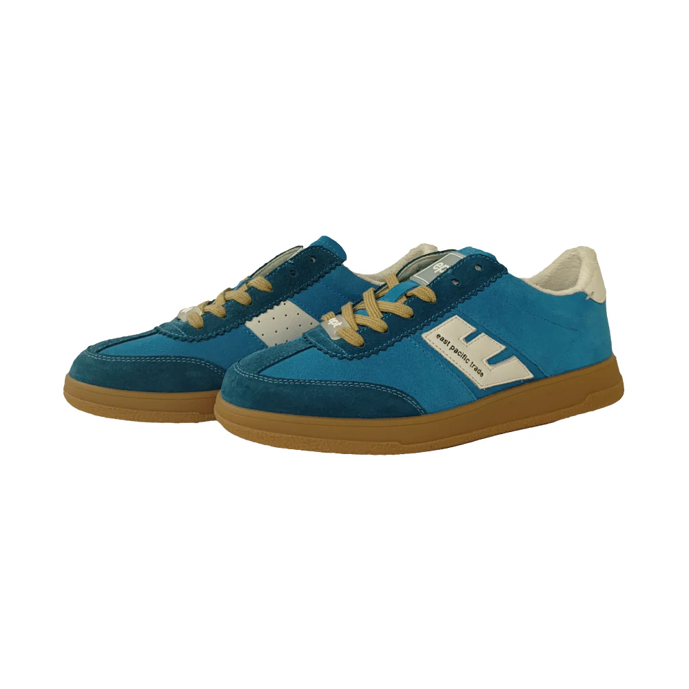 East Pacific Trade Sneaker unisex in camoscio Santos blue - Image 2