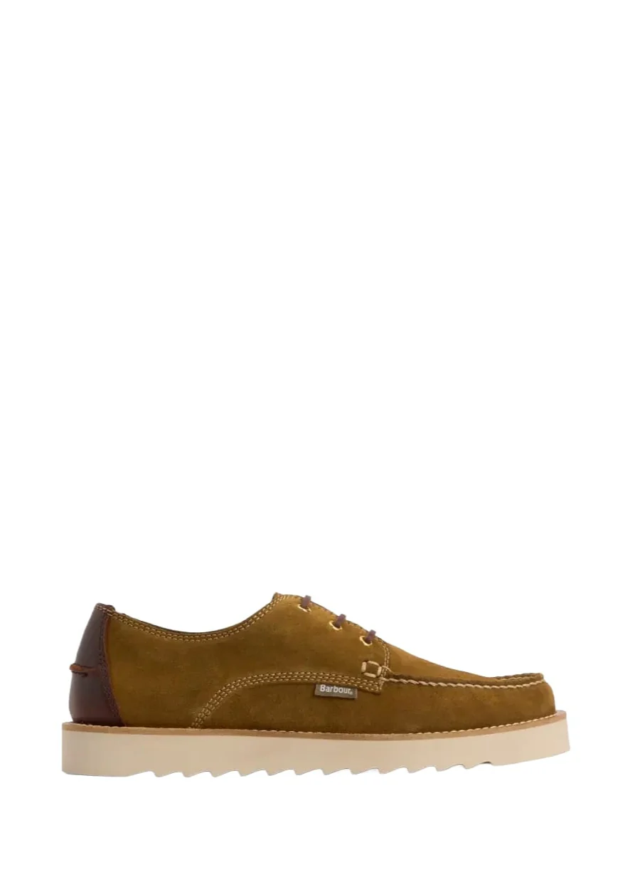 Barbour Scarpe in pelle scamosciata Derby Aydon marroni