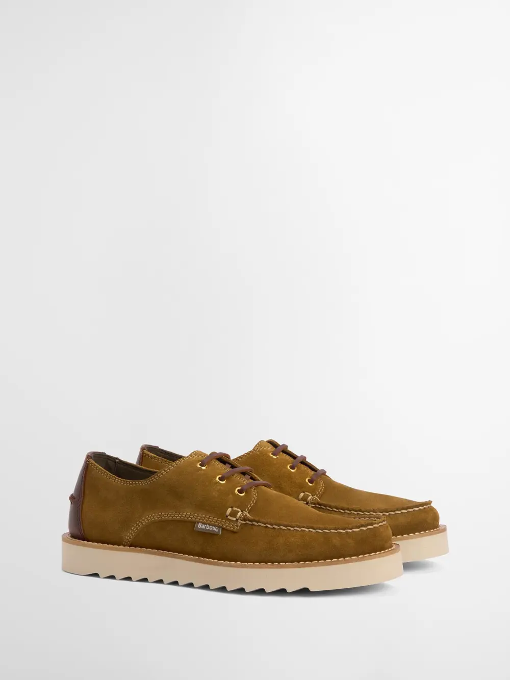 Barbour Scarpe in pelle scamosciata Derby Aydon marroni - Image 3