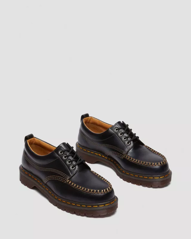Dr. Martens Scarpe da uomo n pelle Lowell Moc Toe nere - Image 3