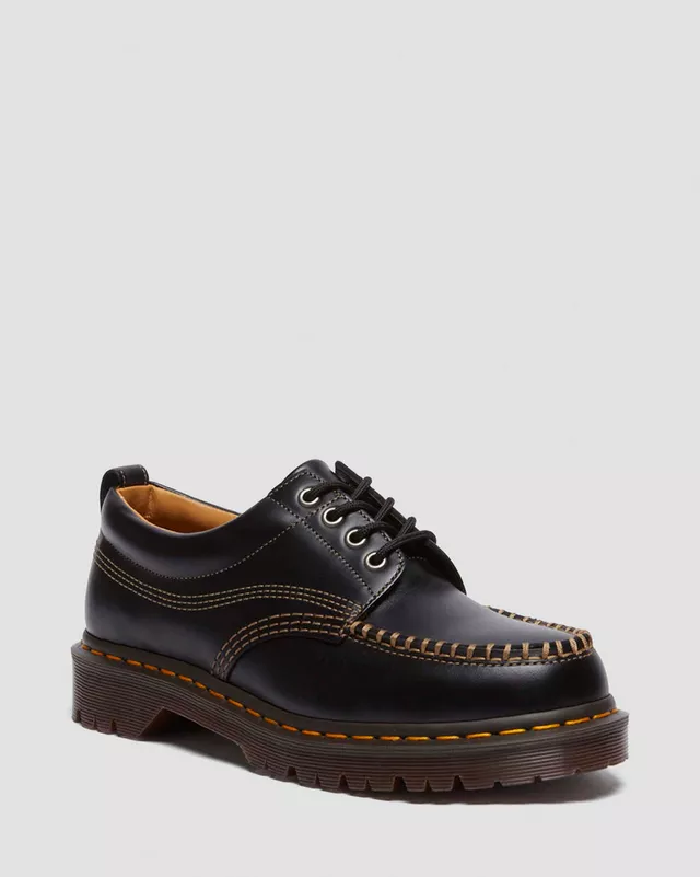 Dr. Martens Scarpe da uomo n pelle Lowell Moc Toe nere - Image 7